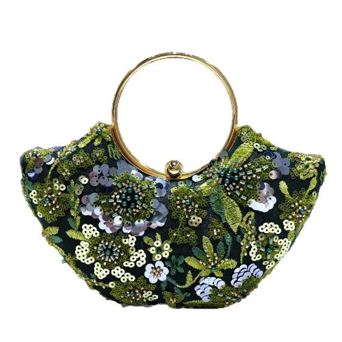Polyester Clutch Tas Pailletten meer kleuren naar keuze stuk