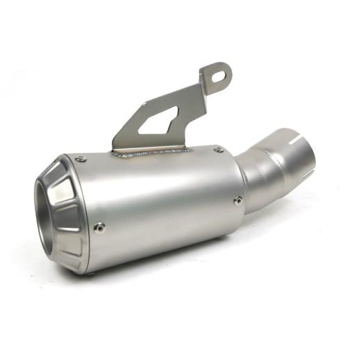 For BMW S1000RR 2019-2023 GP Mesh Stainless Slip-On Muffler 60mm Bolt-On