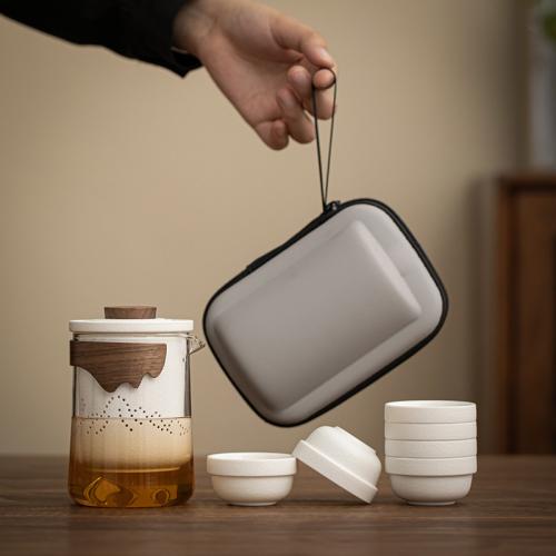 Ceramics Portable Tea Set durable & multiple pieces Set