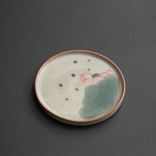 Ceramics anti-scald Cup Pad hand-painted PC