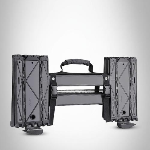 Aleación de aluminio Escalera, negro, :4.2M, trozo