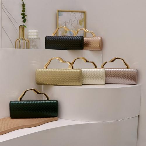 PU Leather hard-surface Handbag attached with hanging strap Acrylic & Polyester Argyle PC