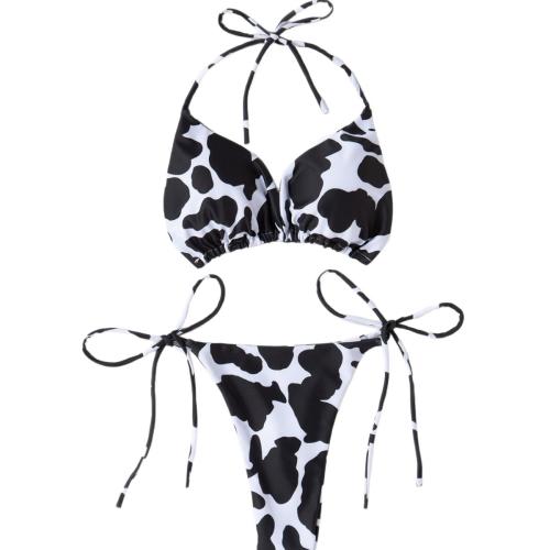 Polyester Bikini & padded printed Set