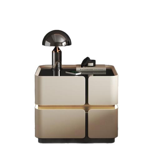 Solid Wood Bedside Cabinet durable Solid Wood PC