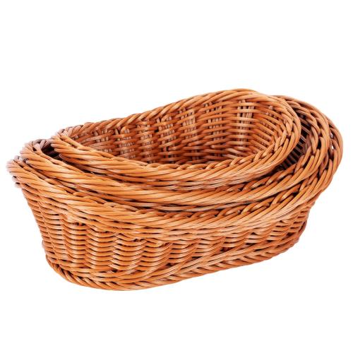 Plastic Cement Storage Basket for storage & durable weave Solid Dark Brown PC