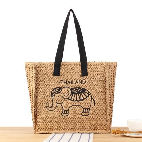 Paper Rope Handbag large capacity Polyester Cotton PC