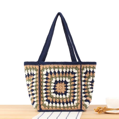 Cotton Cord Woven Tote Cotton blue PC