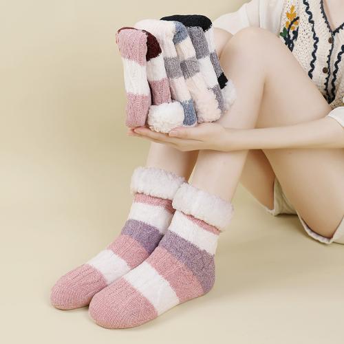 Polyester Vrouwen Vloer Sokken Striped meer kleuren naar keuze : Paar