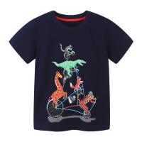 Coton T-shirt garçon Imprimé Dinosaure Noir pièce