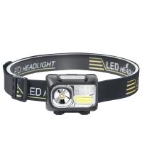 Engineering Plastics LED glow Headlamp Rechargeable letter black Box