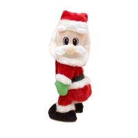 Plastic Electric Santa Claus With Speaker for children & christmas design red PC