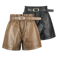 PU Cuir Shorts Solide plus de couleurs pour le choix pièce