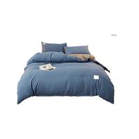 Combed Cotton Bedding Set  plain dyed Solid Set