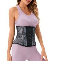 Polyester Waist & Abdomen-flat & Shapewear Waist Cincher & breathable black PC