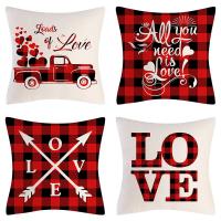 Linen Throw Pillow Covers without pillow inner printed PC