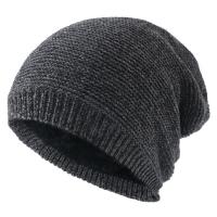 Chenille Knitted Hat thermal & unisex knitted Solid : Lot