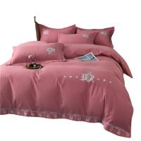 Cotton Bedding Set thicken plain dyed Solid Set