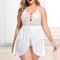 Polyester Plus Size Sexy Teddy see through look PC