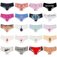 Spandex & Polyester Sexy Tanga, Gedruckt, Fruchtmuster, mehr Farben zur Auswahl,  Stück