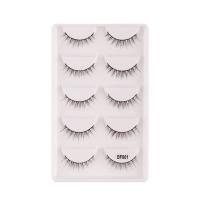 Chemical Fiber False Eyelashes for women & curling Solid black Box