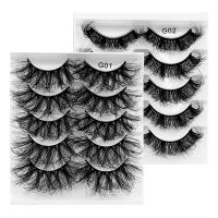 Chemical Fiber False Eyelashes for women & curling Solid black Box