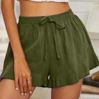 Cotton Plus Size Shorts & loose patchwork Solid PC