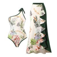 Spandex & Polyester Maillot de bain d’une seule pièce Imprimé Floral pièce