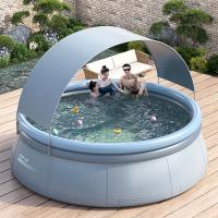 Pvc Piscine gonflable Gris pièce