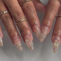 ABS Fake Nails twenty four piece & with rhinestone Set