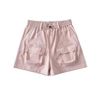 Cotton High Waist Shorts Solid PC