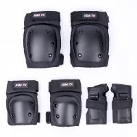 Engineering Plastics & Expanded Polystyrene & Sponge Hook and Loop Sports Protective Gear Set multiple pieces  helmet & Palm Guard & Elbow Pads & Kneelet Set