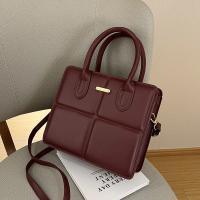 PU Leather Box Bag Handbag attached with hanging strap PC