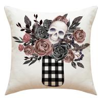 Linen Throw Pillow Covers Halloween Design & washable printed PC