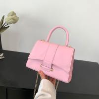 PU Leather Box Bag Handbag attached with hanging strap PC