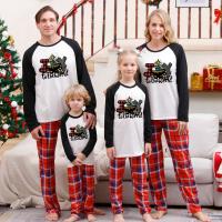 Polyester Parent-child Sleepwear & two piece printed Set