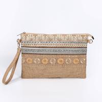 Cotton Linen Concise & Easy Matching Clutch Bag durable khaki PC