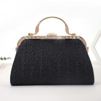 Metal & Polyester Easy Matching Clutch Bag with chain & with rhinestone PC