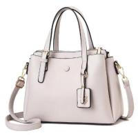 PU Leather Handbag with hanging ornament & durable & large capacity & attached with hanging strap Solid PC