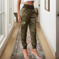 Polyester Pantalons décontractés femmes armée verte pièce