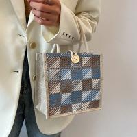 Canvas Box Bag Handbag hardwearing plaid PC