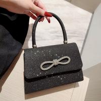 Glett Easy Matching Clutch Bag with rhinestone bowknot pattern black PC