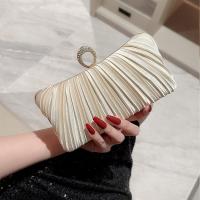 Polyester Easy Matching Clutch Bag with chain & with rhinestone PC