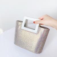 Acrylic & PU Leather Easy Matching Handbag with chain & with rhinestone PC