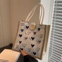 Canvas Handbag durable heart pattern PC