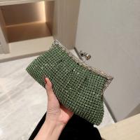 Polyester Easy Matching Clutch Bag with chain & with rhinestone PC