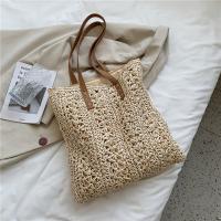 Straw Tote Bag Woven Shoulder Bag large capacity PC