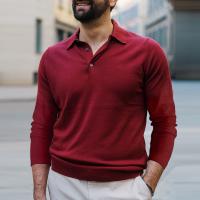 Polyester T-shirt hommes à manches longues plus de couleurs pour le choix pièce