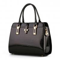 PU Leather Easy Matching Handbag durable & large capacity crocodile grain PC