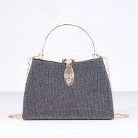 Polyester Easy Matching Clutch Bag with chain & with rhinestone PC