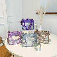 PVC Box Bag Handbag soft surface & transparent Solid PC